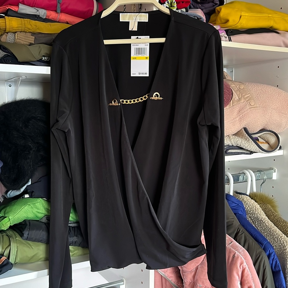 NWT Michael Kors long sleeve top